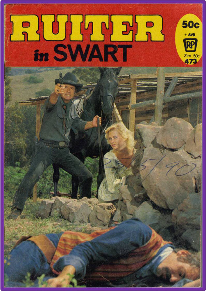 Ruiter in Swart